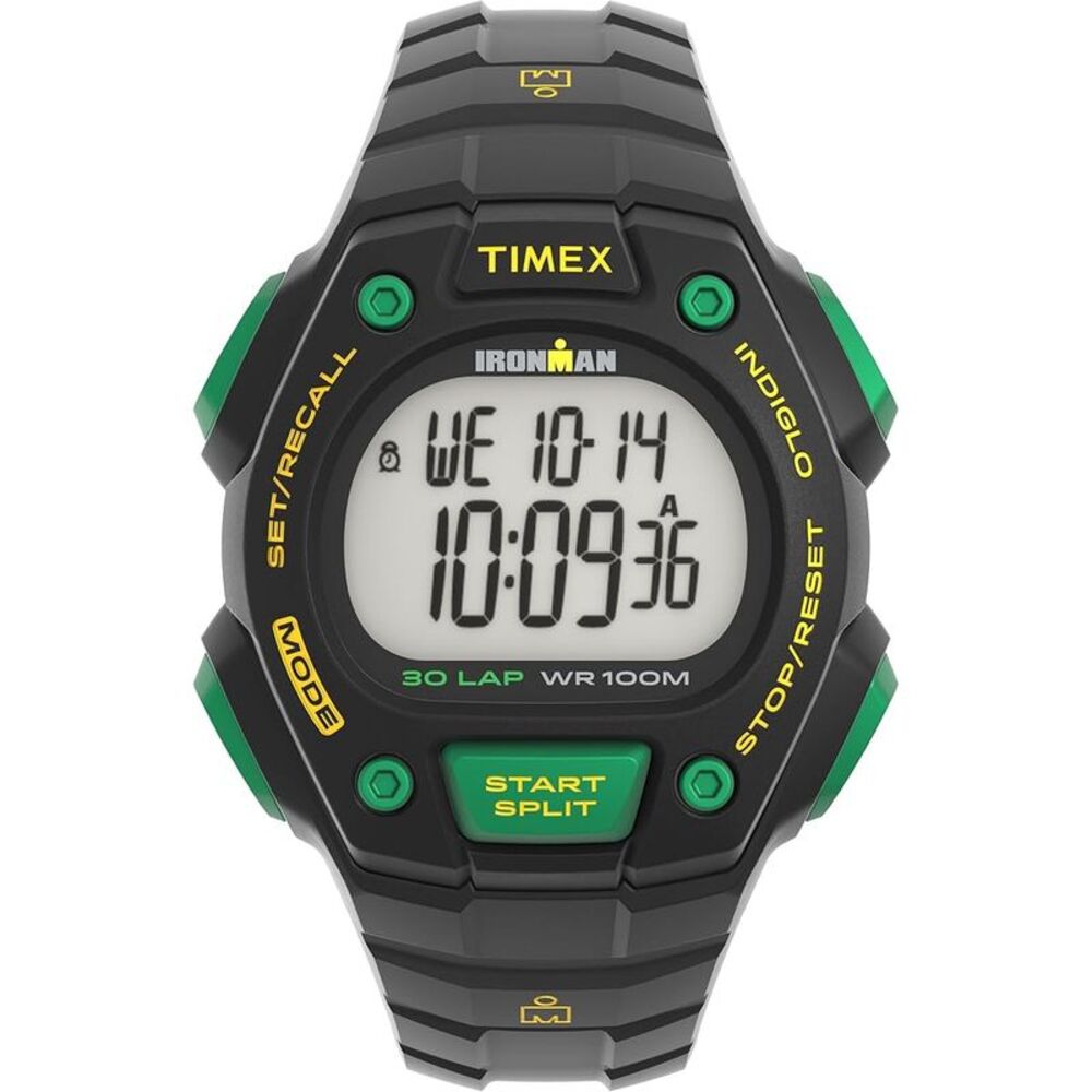 Timex Ironman 40mm Black Resin Mens Watch